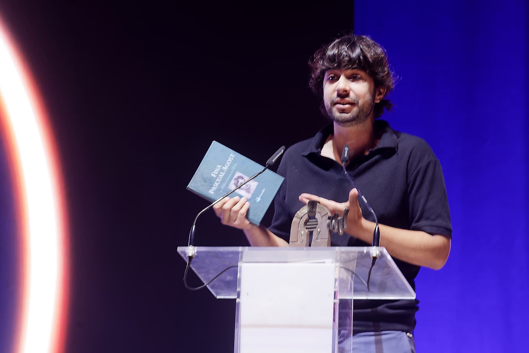 Ignasi Tormo durante su discurso en los Premios Radio Castellón